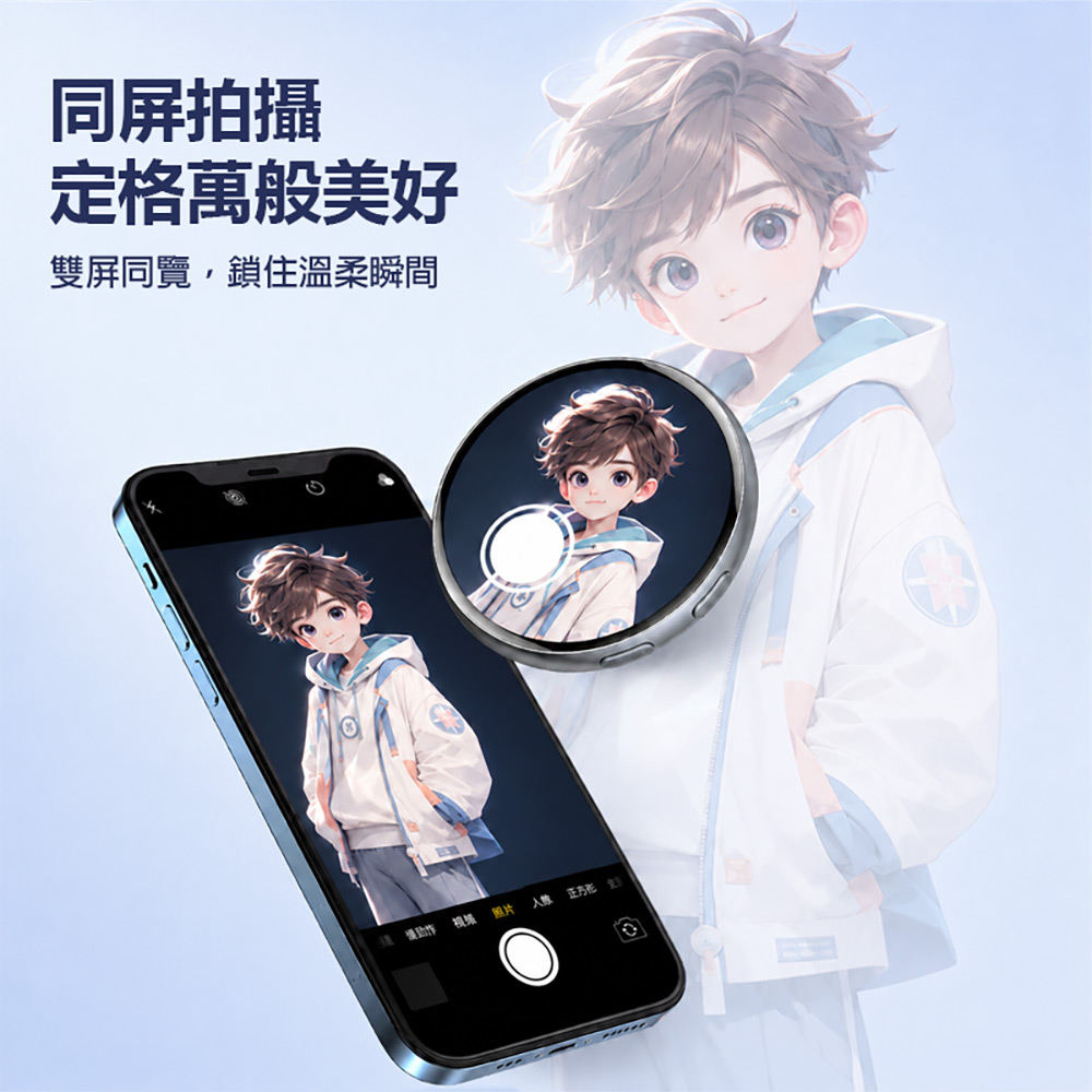 GK-E01 AI吧唧迷你顯示屏(動態胸章 動漫追星 粉絲應援 1.7吋螢幕 同聲傳譯 ChatGpt DeepSeek 豆包)